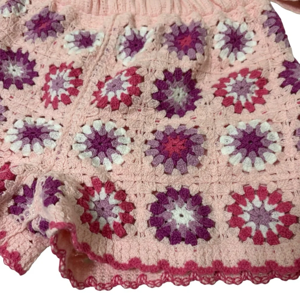 Btween girl’s crochet short set size 7 - Picture 6 of 9